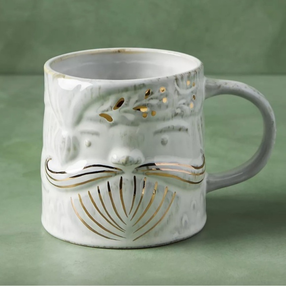 Anthropologie Yuletide Christmas Mug